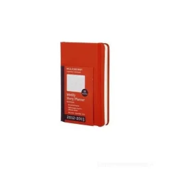 Moleskine 18 mesi –Weekly Horizontal Planner- Large - Copertina rigida rossa 2012-2013