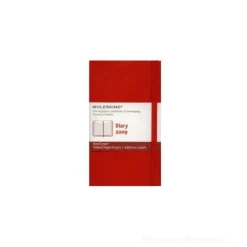 Moleskine pocket diary. Agenda giornaliera 2009 copertina rigida rossa