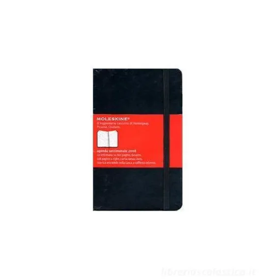 Moleskine pocket weekly. Agenda settimanale 2008 copertina rigida