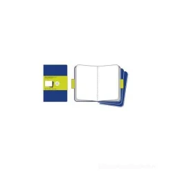 Moleskine. Quaderni a pagine bianche - set da 3 pezzi copertina blu