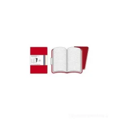 Moleskine. Set 2 taccuini Volant a righe copertina rossa