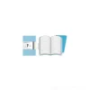 Moleskine. Set 2 taccuini Volant a righe copertina azzurra