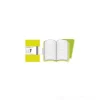 Moleskine. Set 2 taccuini Volant a righe copertina verde