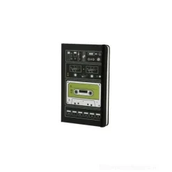 Moleskine taccuino a pagine bianche large. Audio Cassette verde. Limited edition.