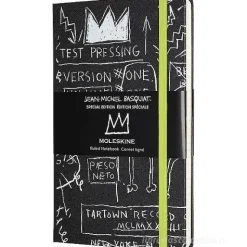 Moleskine - Taccuino a righe Basquiat nero - Large copertina rigida