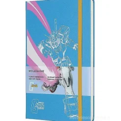 Moleskine - Taccuino a righe Gundam azzurro - Large copertina rigida
