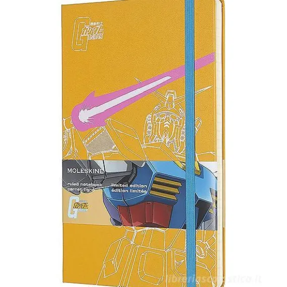 Moleskine - Taccuino a righe Gundam giallo - Large copertina rigida