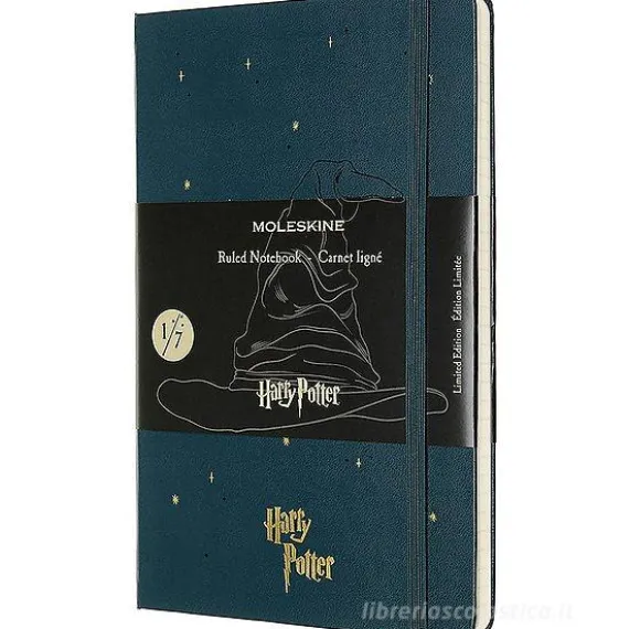 Moleskine - Taccuino a righe Harry Potter petrolio - Large copertina rigida
