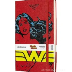 Moleskine - Taccuino a righe Wonder Woman rosso - Large copertina rigida