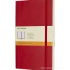 Moleskine - Taccuino Classic a righe rosso scarlatto - Large copertina morbida