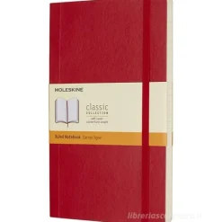 Moleskine - Taccuino Classic a righe rosso scarlatto - Large copertina morbida
