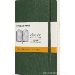 Moleskine - Taccuino Classic a righe verde - Pocket copertina morbida