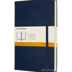 Moleskine - Taccuino Classic a righe blu zaffiro - Large copertina rigida