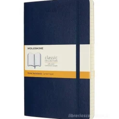Moleskine - Taccuino Classic a righe blu zaffiro - Large copertina morbida