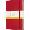 Moleskine - Taccuino Classic a righe rosso scarlatto - Large copertina rigida