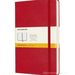 Moleskine - Taccuino Classic a righe rosso scarlatto - Large copertina rigida
