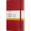Moleskine - Taccuino Classic a righe rosso - Medium copertina rigida