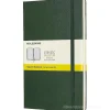 Moleskine - Taccuino Classic a quadri verde - Large copertina rigida