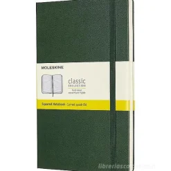 Moleskine - Taccuino Classic a quadri verde - Large copertina rigida