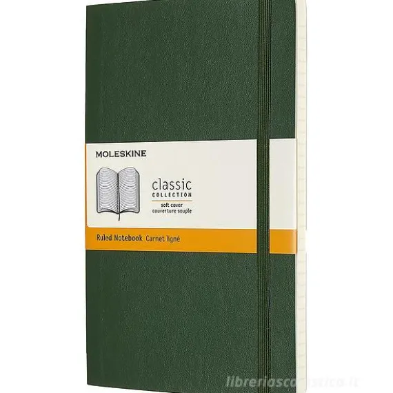 Moleskine - Taccuino Classic a righe verde - Large copertina morbida