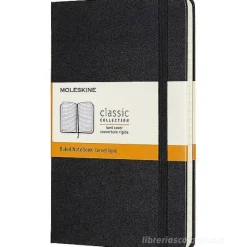 Moleskine - Taccuino Classic a righe nero - Medium copertina rigida