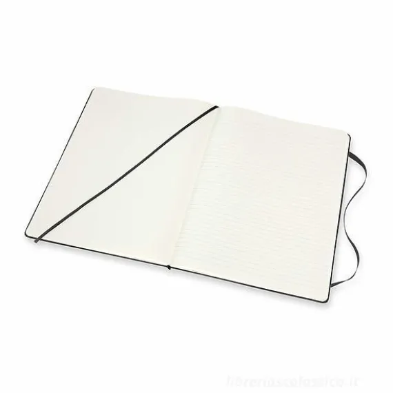 Moleskine - Taccuino Classic pagine bianche e a righe nero - Extra Large copertina rigida