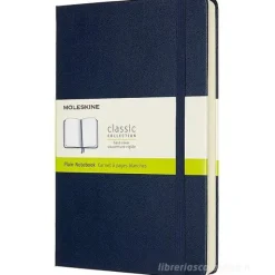 Moleskine - Taccuino Classic pagine bianche blu zaffiro - Large copertina rigida
