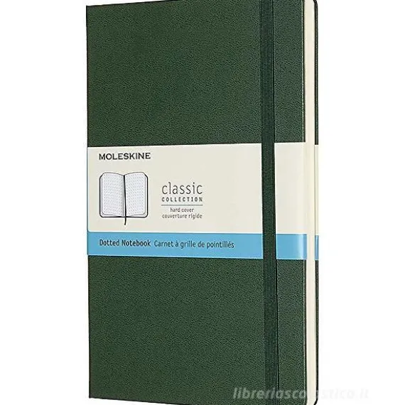 Moleskine - Taccuino Classic pagine a puntini verde - Large copertina rigida