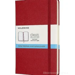 Moleskine - Taccuino Classic pagine a puntini rosso - Medium copertina rigida