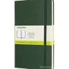 Moleskine - Taccuino Classic pagine bianche verde - Large copertina rigida
