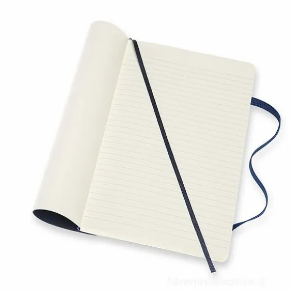Moleskine - Taccuino Classic pagine bianche e a righe blu zaffiro - Large copertina morbida