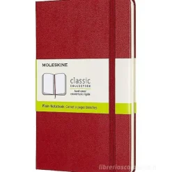 Moleskine - Taccuino Classic pagine bianche rosso - Medium copertina rigida