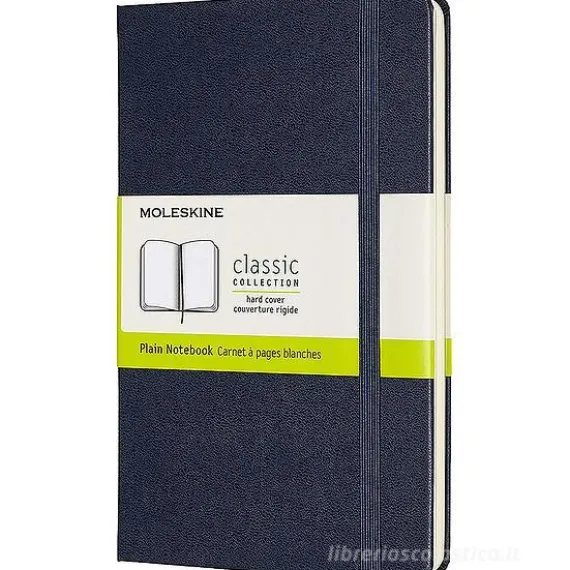 Moleskine - Taccuino Classic pagine bianche blu - Medium copertina rigida
