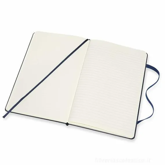 Moleskine - Taccuino Classic pagine bianche e a righe blu zaffiro - Large copertina rigida