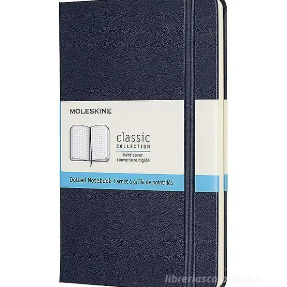 Moleskine - Taccuino Classic pagine a puntini blu - Medium copertina rigida