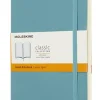 Moleskine taccuino con copertina morbida a righe large blu reef