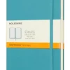 Moleskine taccuino con copertina rigida a righe large blu reef