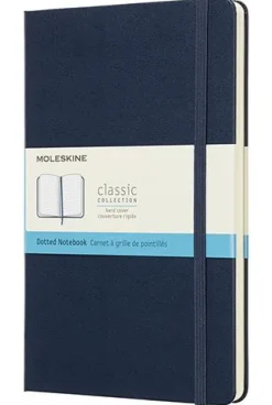 Moleskine taccuino con copertina rigida a puntini large blu zaffiro