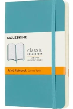 Moleskine taccuino con copertina morbidaa righe pocket blu reef