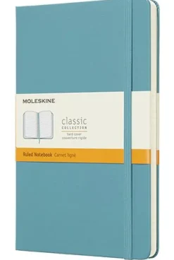 Moleskine taccuino con copertina rigida a righe large blu reef