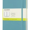 Moleskine taccuino con copertina rigida a pagine bianche large blu reef