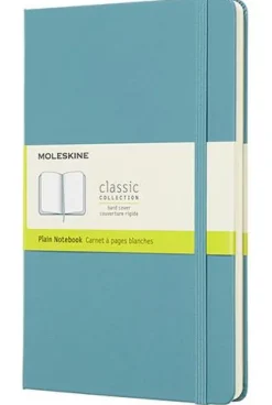Moleskine taccuino con copertina rigida a pagine bianche large blu reef