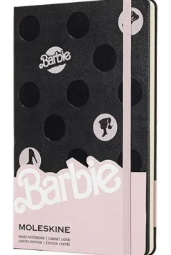Moleskine taccuino con copertina rigida a righe large. Barbie Pois. Limited edition.