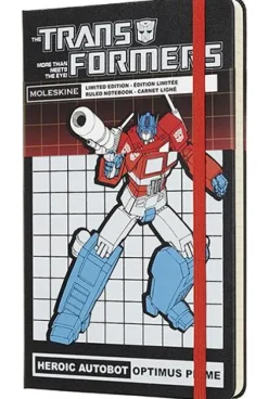 Moleskine taccuino con copertina rigida a righe large. Transformers Optimus Prime. Limited edition.