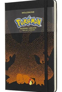 Moleskine taccuino con copertina rigida a righe large. Pokémon Charmander. Limited edition