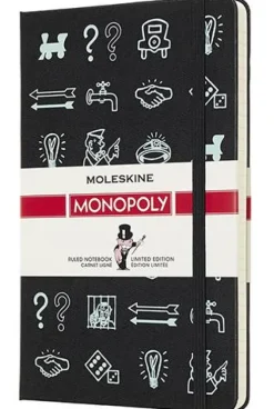 Moleskine taccuino con copertina rigida a righe large. Monopoly Icone. Limited edition.