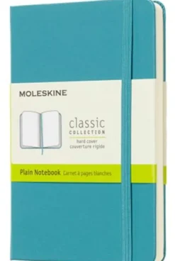 Moleskine taccuino con copertina rigida a pagine bianche pocket blu reef