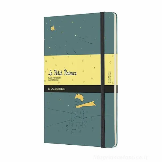 Moleskine - Taccuino Il Piccolo Principe a righe blu - Large copertina rigida