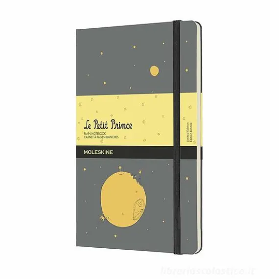 Moleskine - Taccuino Il Piccolo Principe pagine bianche grigio - Large copertina rigida