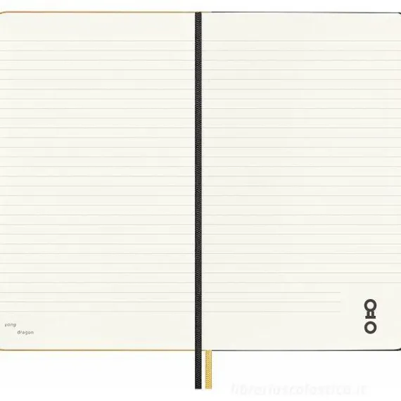 Moleskine - Taccuino Limited Edition Anno del Dragone Ahn Sang Soo a righe - Large copertina rigida